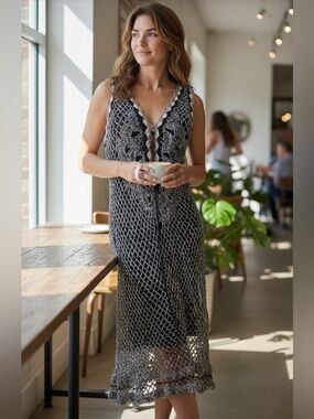 Rare Cartise Crochet Dress